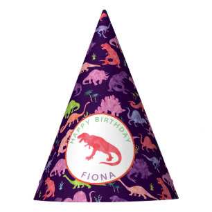 Chapeaux De Fêtes Enfants Dinosaure Personnalisé Fête d'anniversaire