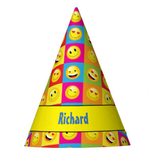 Chapeaux De Fêtes Enfants Emoji fête d'anniversaire joyeuse Smilies