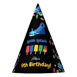 Chapeaux De Fêtes Enfants en glissade d'été Splish Splash Anniversai