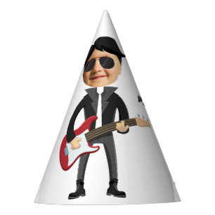 Chapeaux De Fêtes Enfants 🎸 🤣 Rockstar Anniversaire Guitare Funky 