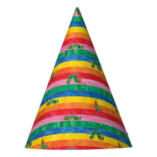 Chapeaux De Fêtes Eric Carle   Caterpillar Rainbow Stripe Motif