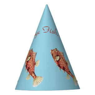Chapeaux De Fêtes Ernst Haeckel Coffre Nautique Rouge Faune Marine