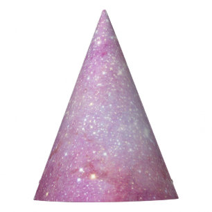Chapeaux De Fêtes Espace étoilé lumière rose étoiles aquarelle Galax