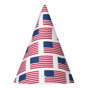 Chapeaux De Fêtes États-Unis Drapeau papier Casquette Patriotique dr