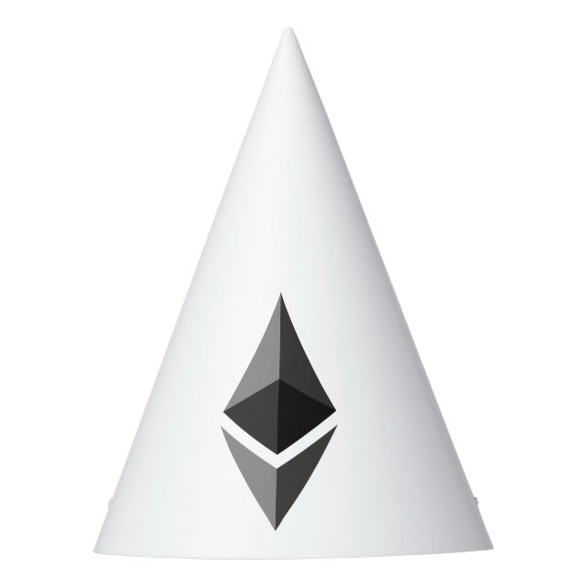 Chapeaux De Fêtes Ethereum Grey Icon Party Casquette (Devant)