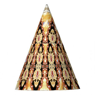 Chapeaux De Fêtes Ethnic Mughal : motif numérique floral