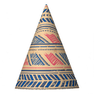 Chapeaux De Fêtes Ethnie tribale vintage : motif sans couture.