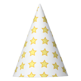 Chapeaux De Fêtes Étoiles Jaune simple Anniversaire Fête magique