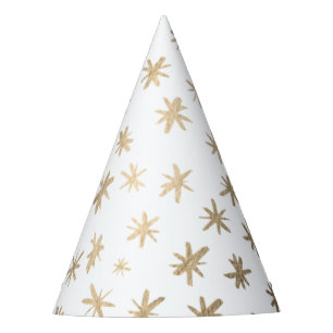 Chapeaux De Fêtes étoiles métalliques - or