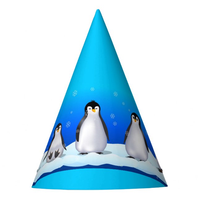 Chapeaux De Fêtes Famille Penguin (Devant)