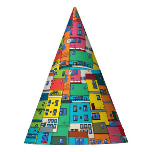 Chapeaux De Fêtes favela urbaine brésilienne : arrière - plan coloré
