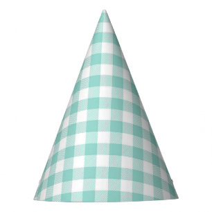 Chapeaux De Fêtes Faye et Lauren Aqua Plaid