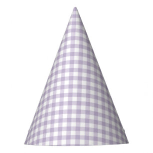 Chapeaux De Fêtes Faye et Lauren Purple En vichy