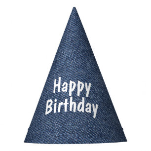 Chapeaux De Fêtes Félicitations pour l'anniversaire de Denim