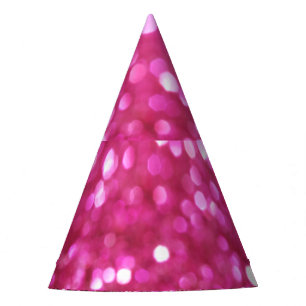 Chapeaux De Fêtes Festive Rose foncé : Élégant Abstrait.