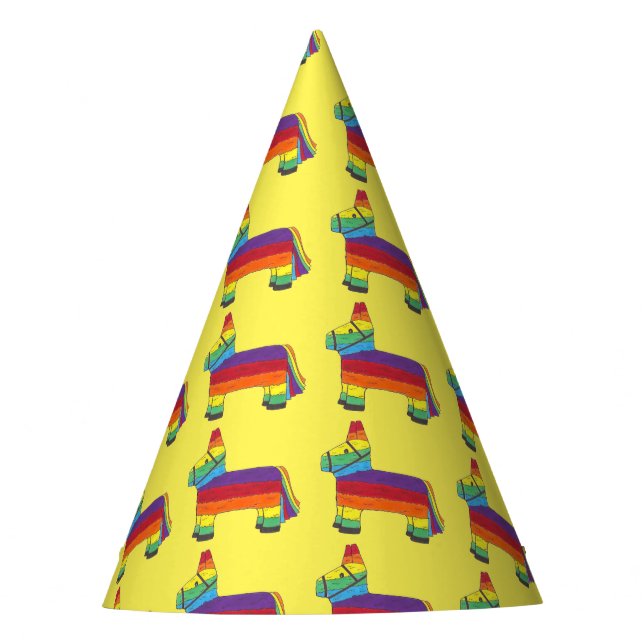 Chapeaux De Fêtes Fête ANIMAL Arc-en-ciel Piñata Anniversaire Fiesta (Devant)