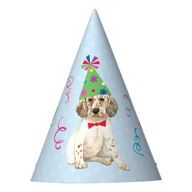 Chapeaux De Fêtes Fête d'anniversaire Anglais Setter Casquette (Devant)