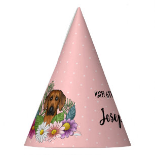 Chapeaux De Fêtes Fête d'anniversaire avec un chien Rhodesian Ridgeb