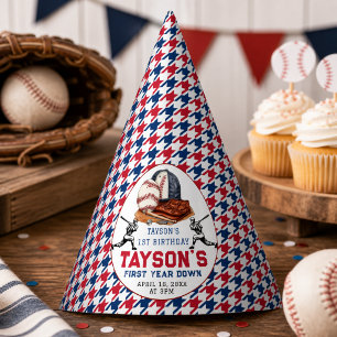 Chapeaux De Fêtes Fête d'anniversaire de baseball de la première ann
