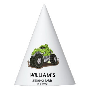 Chapeaux De Fêtes Fête d'anniversaire de camion monstre minimal Garç