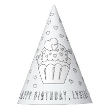 Fête d'anniversaire de Cupcake - Colorez votre pro
