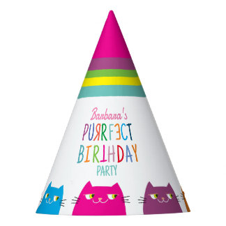 Chapeaux De Fêtes Fête d'anniversaire de fille personnalisée