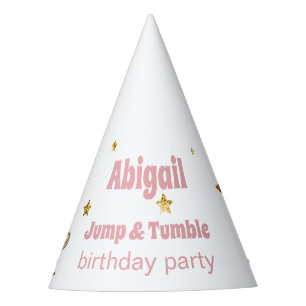 Chapeaux De Fêtes Fête d'anniversaire de gymnastique Pink Jump & Tum