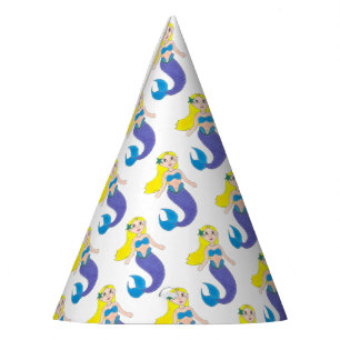 Chapeaux De Fêtes Fête d'anniversaire de la Sirène de natation