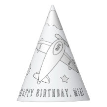 Fête d'anniversaire de l'avion - Colorez votre pro