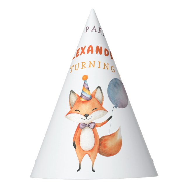 Chapeaux De Fêtes Fête d'anniversaire de Little Fox (Devant)