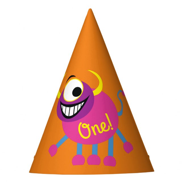 Chapeaux De Fêtes Fête d'anniversaire de Monster (Devant)