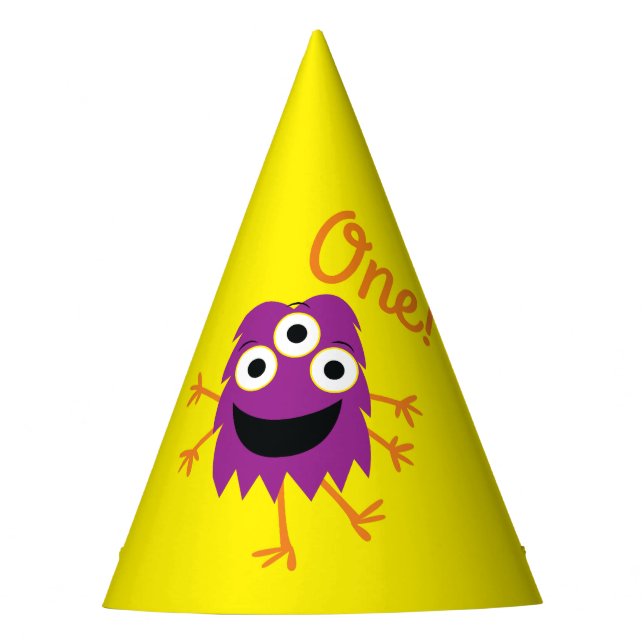 Chapeaux De Fêtes Fête d'anniversaire de Monster (Devant)