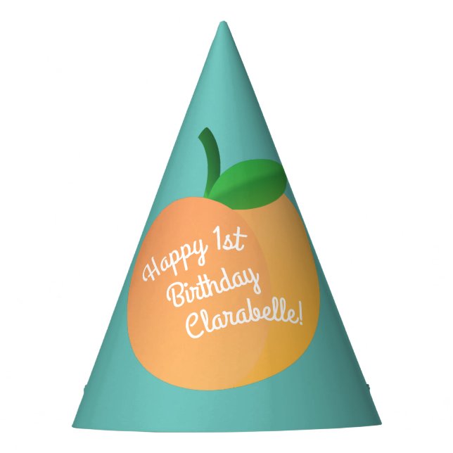 Chapeaux De Fêtes Fête d'anniversaire de Peach Cute Kid (Devant)