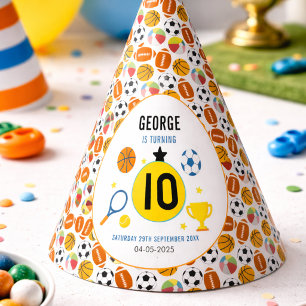Chapeaux De Fêtes Fête d'anniversaire de sports modernes pour garçon