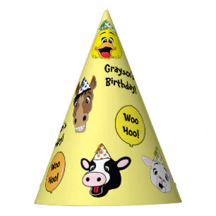 Chapeaux De Fêtes Fête d'anniversaire des animaux de ferme