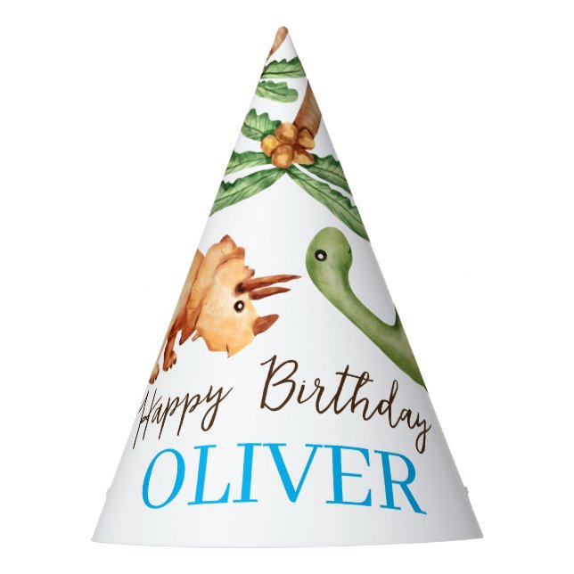Chapeaux De Fêtes Fête d'anniversaire Dino-mite t-rex (Devant)