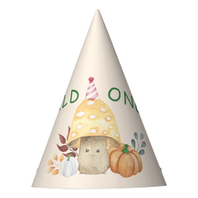 Chapeaux De Fêtes Fête d'anniversaire du champignon sauvage (Devant)
