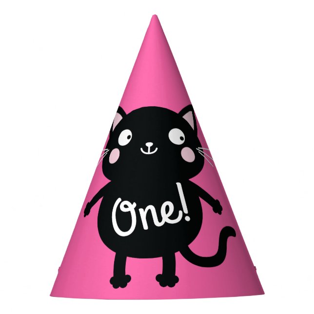 Chapeaux De Fêtes Fête d'anniversaire du chat (Devant)