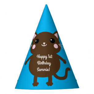Chapeaux De Fêtes Fête d'anniversaire du chat