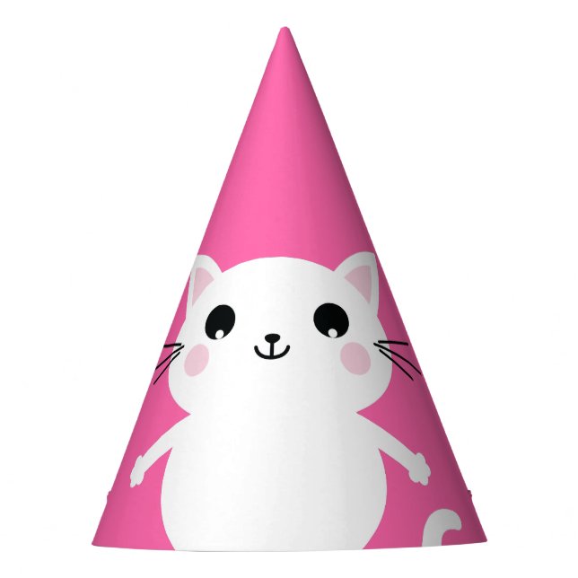 Chapeaux De Fêtes Fête d'anniversaire du chat (Devant)