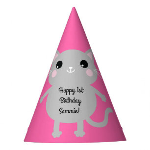 Chapeaux De Fêtes Fête d'anniversaire du chat