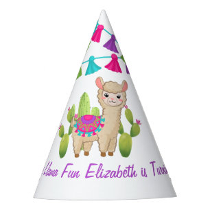 Chapeaux De Fêtes Fête d'anniversaire enfant Fun Llama Rose Violet C