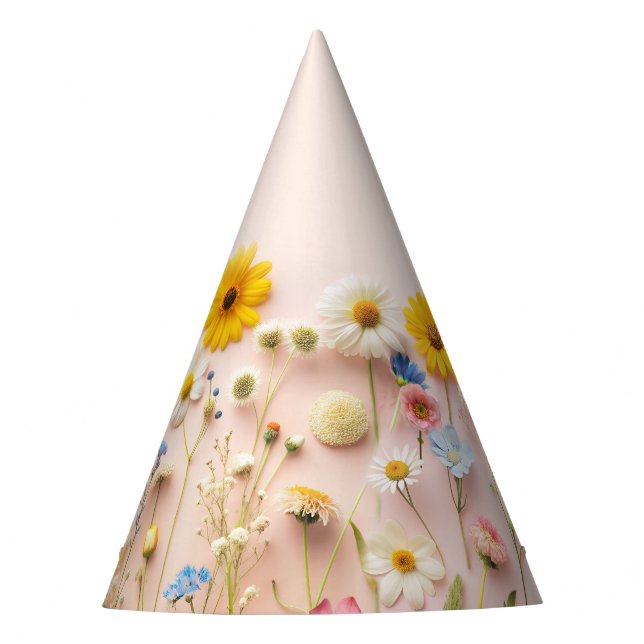 Chapeaux De Fêtes Fête d'anniversaire fleur sauvage (Devant)