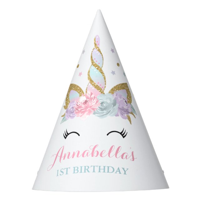 Chapeaux De Fêtes Fête d'anniversaire magique de licorne de (Devant)