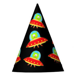 Chapeaux De Fêtes Fête d'anniversaire mignonne d'UFO d'aliens