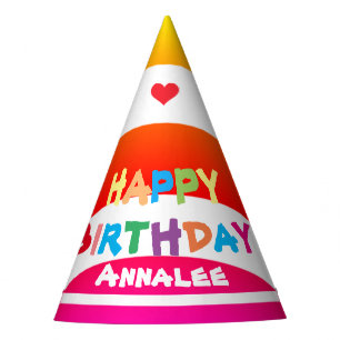 Chapeaux De Fêtes Fête d'anniversaire Nom personnalisé Cool mignon