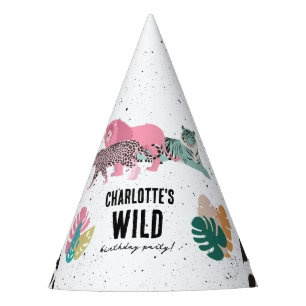 Chapeaux De Fêtes Fête d'anniversaire sauvage Jungle Animaux Anniver