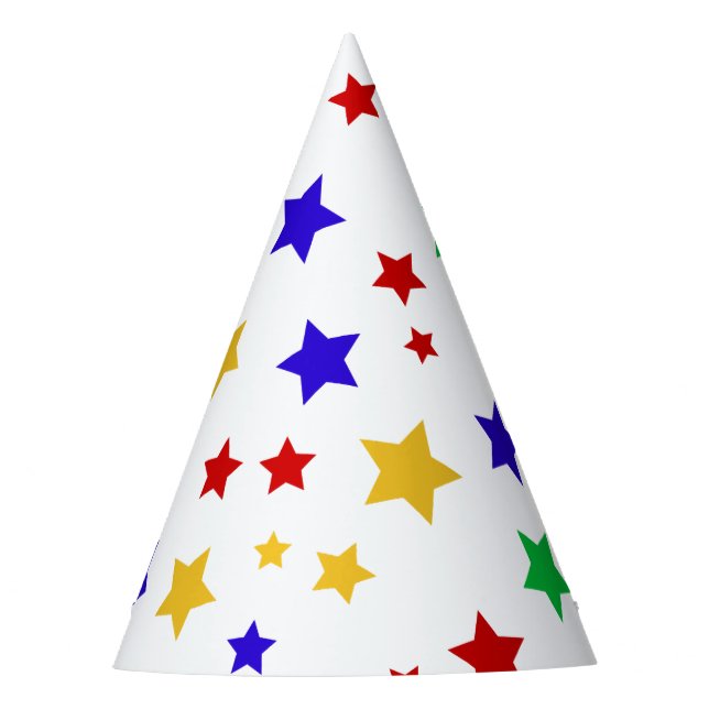 Chapeaux De Fêtes Fête d'anniversaire simple moderne rouge étoile co (Devant)
