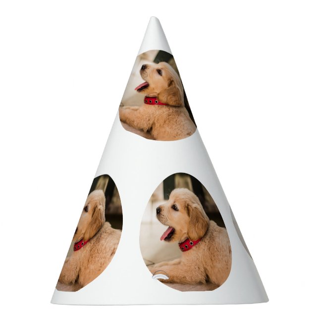 Chapeaux De Fêtes Fête d'anniversaire simple motif de chiots (Droite)