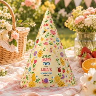 Chapeaux De Fêtes Fête de pique-nique floral pour le 2e anniversaire
